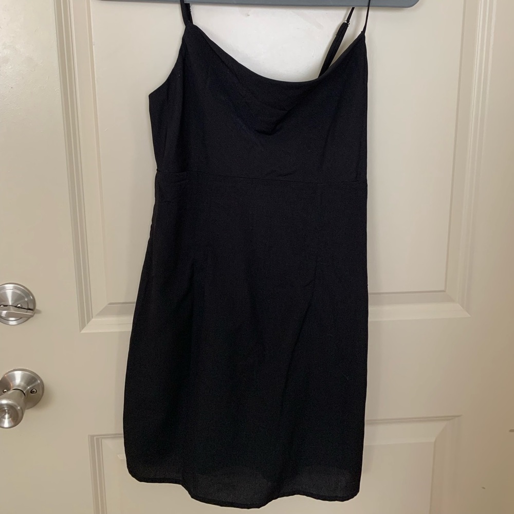 Black Cowl Neck Dress